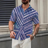 AIDASE  -  Summer new casual trend simple plant pattern short sleeve shirt aidase-shop