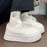 AIDASE  -  Women's Breathable Mesh White Chunky Sneakers Fashion Casual Versatile Student Shoes Summer aidase-shop