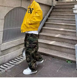 AIDASE  -  American High Street Retro Hiphop Camouflage Work Pants Slimming Casual Pants for Men And Women Loose Fit Comfortable Trousers aidase-shop