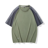 AIDASE  -  Ice Silk Quick Dry Loose Fit round Neck Short Sleeve T-Shirt Sportswear Versatile Thin Summer Top for Men Fashion Urban Style aidase-shop