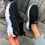 AIDASE  -  New Women Sneakers Breathable Thick Sole Casual Shoes Mesh Lightweight Summer Platform Walking Shoes aidase-shop