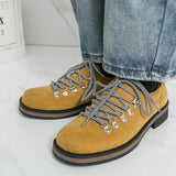 AIDASE  -  Classic Retro Style Cow Suede Men's Casual Shoes High-quality Handmade Business Leather Shoes Brand Comfort Low Top Oxford Shoes aidase-shop