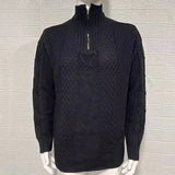 AIDASE  -  New Autumn and Winter Style European and American Men's Hooded Knitted Solid Color Long-sleeved Fashionable Single-wear Sweater. aidase-shop