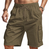AIDASE  -  Cross-border American outdoor loose tactics men's multi-pocket tooling casual sports beach shorts aidase-shop