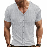 AIDASE  -  Men's Summer Imitation Hemp Bamboo Loose Casual Breathable Trend Button Cardigan INS Hot Sale Short Sleeves aidase-shop