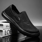 AIDASE  -  Men's Mesh Shoes Summer Breathable Hollow Out Casual Shoes Fashion Men Sneaker Lightweight Comfortable Driving Shoes Men Loafers aidase-shop