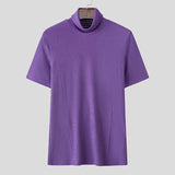 AIDASE  -  Fashion Solid Color Tops Tee Summer Men T-Shirts Short Sleeve Tops Oversize Men's Clothing Male Tee S-3XL Streetwear aidase-shop