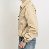 AIDASE  -  Classic Khaki Spring Autumn New Arrival Thin Zipper Workwear Jacket Washed Collar Zipper Leisure Polyester Fabric Coat for Men aidase-shop