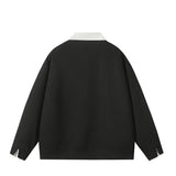 Aidase Spring Autumn Sweatshirts Men Casual Loose Turn Down Collar Hoodies Male Fake Two Pieces Pullovers Man aidase-shop