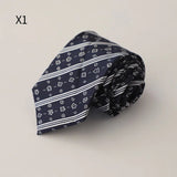 AIDASE  -  New Trendy Men's Silk Ties Jacquard Dot Floral Necktie 8cm Brown Green Neck Tie Daily Wear Shirt Suit Cravat Wedding Groom Gift aidase-shop