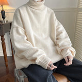 AIDASE  -  Knitted Men Sweater Turtleneck Loose Casual Bottoming Autumn Pullovers Christmas Sweaters aidase-shop