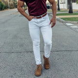 AIDASE  -  Spring Autumn Male Solid Color Slim Cargo Pants Homme Casual Fashion Simple All-match Pencil Trousers Sweatpants Men's Clothing aidase-shop