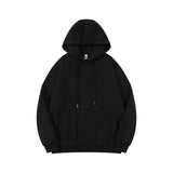AIDASE  -  Autumn New Fashion Men's Solid Color Casual Trendy Loose Simple Basic Heavy Duty Hooded Sweatshirts Male Hoodies Clothes Tops aidase-shop