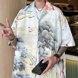 AIDASE  -  Summer Men's Short Sleeve Printed Shirts  Beach Shirts Casual Fashion Tee Shirt  Couple Tops aidase-shop