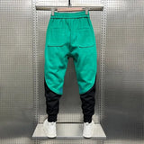 Aidase Skinny Sweatpants for Men Cropped Trousers Autumn and Winter Tights Man Sports Pants Goth Slim Tracksuit Bottoms Casual Elastic aidase-shop