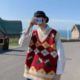 Aidase Knit Vests for Men Autumnr and Winter Korean Popular Clothes Sweater Man Sleeveless Waistcoat High Quality Streetwear Vintage