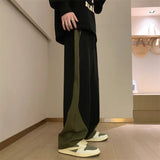 AIDASE  -  American High Street Pants Men Summer Loose Oversized Trousers Casual Versatile Niche High-end Design Wide Leg Straight Pants aidase-shop
