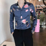 Aidase Shirts for Men White with Print Man Shirt Long Sleeve Printed New in Collar Asia S Korean Popular Clothes Trendyol Original Tops aidase-shop