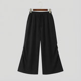 AIDASE  -  Men Pants Solid Color Drawstring Joggers Workout Casual Sweatpants Men Streetwear Loose Fashion Male Long Trousers aidase-shop