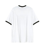 AIDASE  -  Summer New Men Tide Ins Chic  Korean Tops High Street Casual Print Cotton Small Neckline O-Neck Short Sleeve T-shirt aidase-shop