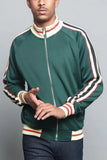 AIDASE  -  New Hot Sale Of The Season Men's Casual Sportswear Stripe Baseball Jacket Autumn Winter Open Cardigan Sweatshirt Loose Fit Comfo aidase-shop