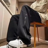 AIDASE  -  Men's Spring Autumn Japanese Retro Trendy Brand Straight Sports Sweatpants Niche Loose Wide-leg Casual Trousers aidase-shop