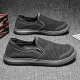 AIDASE  -  Men's Mesh Shoes Summer Breathable Hollow Out Casual Shoes Fashion Men Sneaker Lightweight Comfortable Driving Shoes Men Loafers aidase-shop