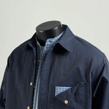 AIDASE  -  Men's Spring New Arrival Casual Loose Fit Faux Two-Piece Button Down Lapel Collar Shirt Jacket, Long Sleeve Oversized Top aidase-shop