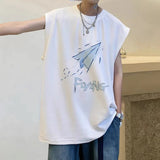 AIDASE  -  Summer New Vest Sleeveless T-shirt Men's Thin Trendy Sports Sweatshirt aidase-shop