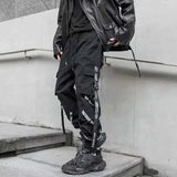 AIDASE  -  Spring Autumn New Pockets Cargo Pants Tactical Overalls Men's Tide Dark Fashion Casual Leggings Hip Hop Sweatpants aidase-shop