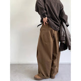 AIDASE  -  Japanese Streetwear Cargo Pants Men Autumn Drape Trousers Retro High Waist Straight Wide Leg Pants Loose Casual Men's Pants aidase-shop