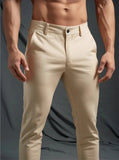 AIDASE  -  Men's Slim Fit Chino Pants Stretch Casual Trousers Flat Front Straight Leg Pants for Business Daily Wear aidase-shop