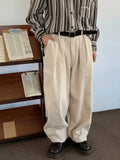 Aidase Vintage Corduroy Pants Men Women Solid Color Wide-leg Thicken Casual Trousers Japanese Versatile Loose Cargo Pants Spring Unisex aidase-shop