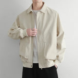 AIDASE  -  Premium sense of gangster handsome positive shoulder coach jacket men's spring American style hard wind show strong cleanfit sta