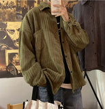 Aidase Autumn and Winter New Casual Corduroy Men's jacket Fashion Solid Color men jacket Loose All-match jackets coats aidase-shop