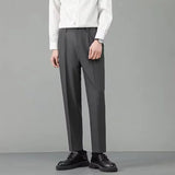 AIDASE  -  Summer New Women's Slim Fit Business Trousers Thin Nine-Piece Pants Korean Version Loose Straight Workwear Trousers aidase-shop