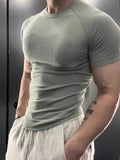 AIDASE  -  Fitn Training Clothes Qui Dry ort Sve Men's Summer Running Sports Crion Elastic Muscle T-irt aidase-shop