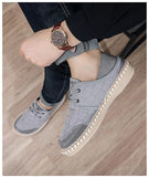 AIDASE  -  Men's Two-Way Wear Driving Shoes Slip-On Beijing Style Casual Fishing Boat Shoes Breathable Low Cut Comfortable All-Season aidase-shop