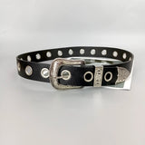 AIDASE  -  Unisex Jeans Belt Female Punk Gothic Wide Belts For Women Luxury Brands Hollow Cross Hearts Men's belt Male Rivet Waistband aidase-shop