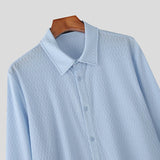 AIDASE  -  Men Shirt See Through Mesh Lapel Flare Long Sleeve Men Clothing Sexy Fashion Casual Party Casual Camisetas S-3XL aidase-shop
