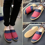 AIDASE  -  Espadrilles Men Breathable Casual Shoes Canvas For Men Flat Boat Sneakers Man Classic lightweight  Men's Loafers Linen Fisherman aidase-shop