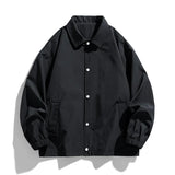 AIDASE  -  Spring Autumn Turn Down Collar Lightweight Casual Jackets Men Loose Long Sleeve Breathable Business Outwear Male Daily Jacket aidase-shop