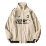 Aidase College Jacket Men Women Spring Autumn High Street Casual Windbreaker Letter Print Coats Couple Fashion Bomber Varsity Jackets aidase-shop