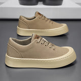 Aidase Fashion Comfortable Anti Slip Breathable Board Canvas Sneakers Man Spring New Men's Casual Shoes Retro Thick Bottom Low-top aidase-shop