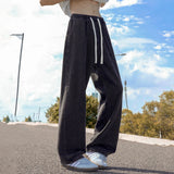 AIDASE  -  Korean Streetwear Baggy Jeans Men Fashion Loose Straight Wide Leg Denim Pants Autumn New Men's Brand Clothing Long Jean Trousers aidase-shop