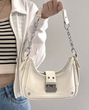 AIDASE  -  Y2K Bags For Women Luxury Designer Handbags And Purses 2023 New In PU Sequined Lock Rivet Decoration Small Underarm Shoulder Bag aidase-shop