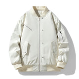 AIDASE  -  Autumn Winter Warm Jackets Men Stand Collar Casual Outwear Male Solid Zippers Loose Bomber Jacket Chic Streetwear Plus Size 8XL aidase-shop