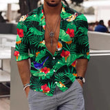 AIDASE  -  Loose Wrinkle-Free New Men'S Shirt Men Long Sleeve Winter Casual Printed Shirts Fashion Top Blouse Shirts Shirts For Man 셔츠 aidase-shop