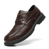 AIDASE  -  Luxury Brand Men Oxfords Loafers Genuine Leather Dress Shoes Brogue Lace Up Italian Mens Casual Shoes Moccasins Plus Size 39-44 aidase-shop