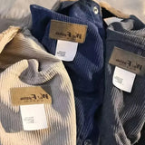 AIDASE  -  Trendy Cotton Jacket Men's Fashionable Corduroy Stand Collar Versatile Style Casual Wear New Hot Sale Of The Season Popular Male aidase-shop